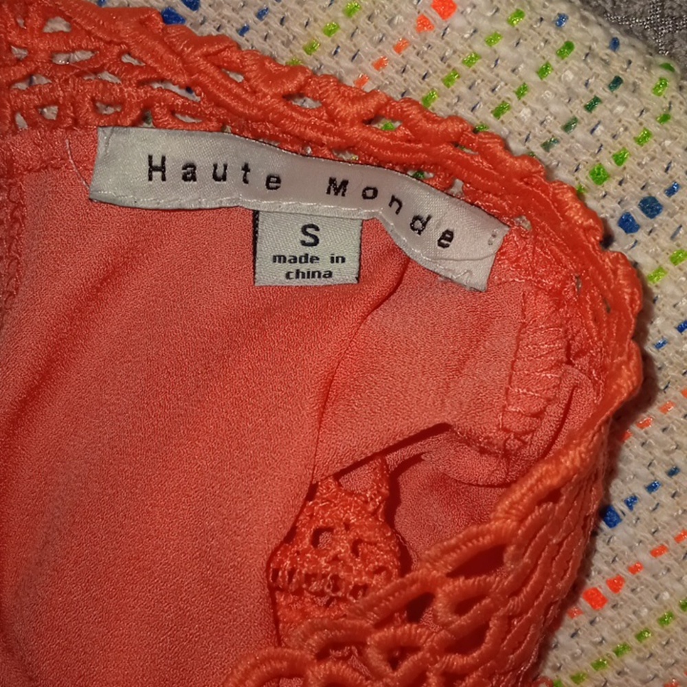 J. CREW Business skirt (00) and sleeveless orange shirt (small) - Picture 3 of 6